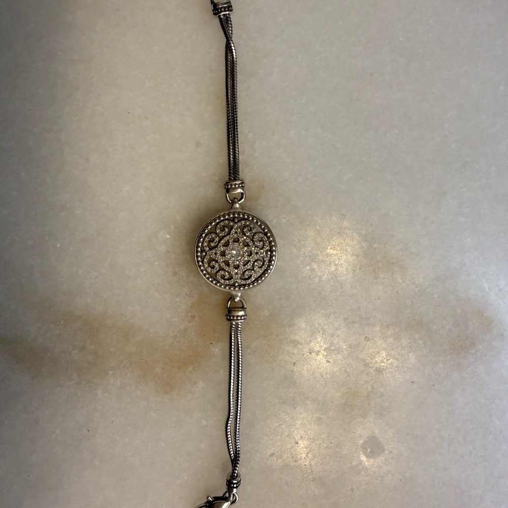 Brighton “RETIRED” Illumina medallion Bracelet Swarovski crystals